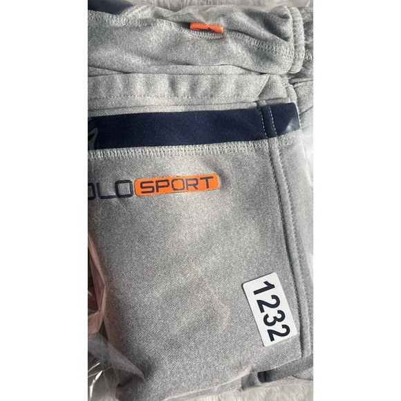 Vintage Polo Sport Gray Striped Mens Medium Thermo Vent Jogger Track Pants - Picture 15 of 15